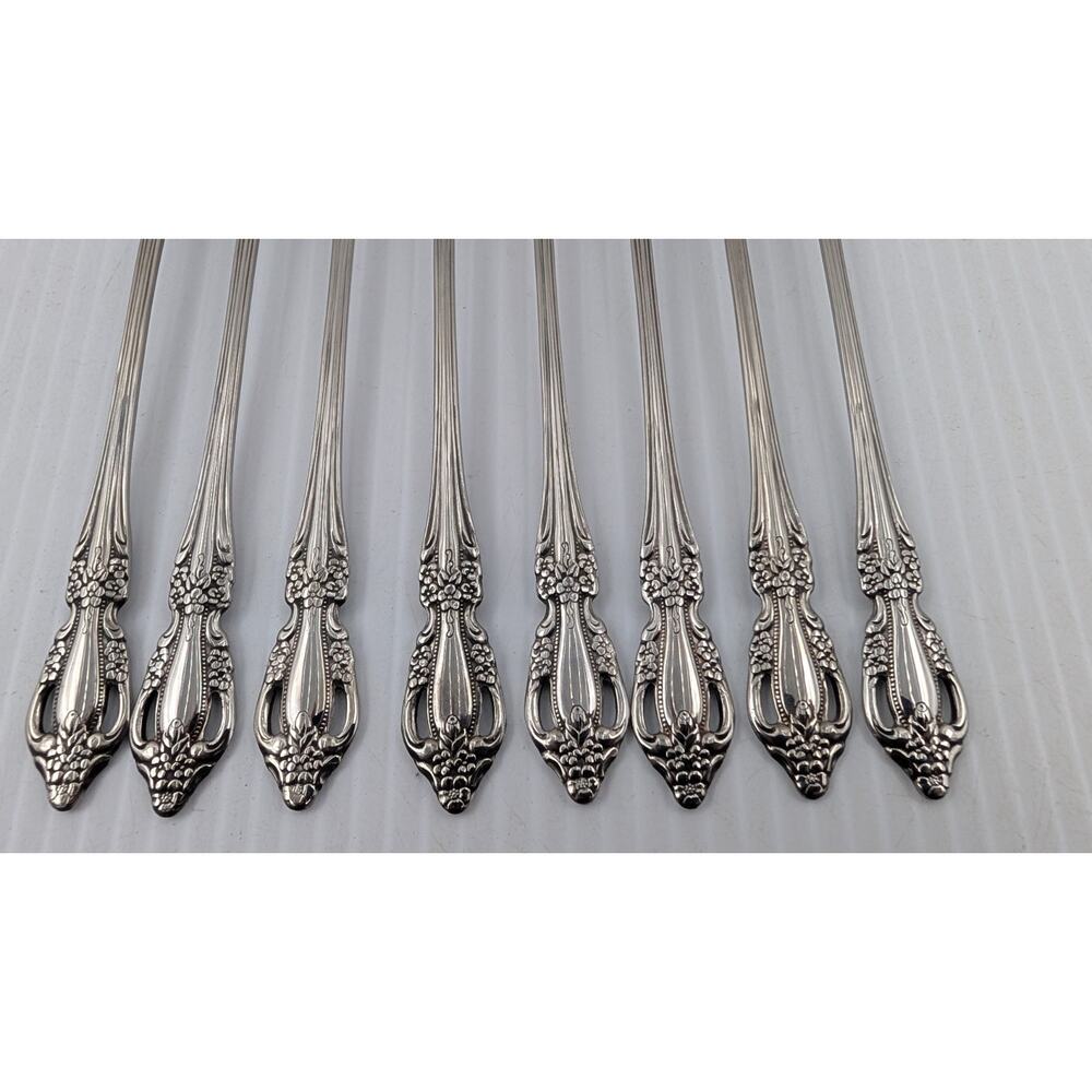 8 Oneida Distinction Deluxe HH Stainless Steel Raphael Cocktail/Seafood Forks - Picture 3 of 8